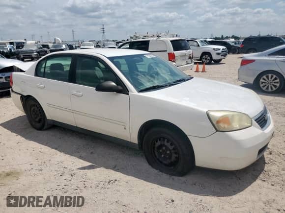 2007 Chevrolet Malibu LS with VIN 1G1ZS58NX7F283604, listed as a Copart auction lot 71004225 with 167,740 mi miles and Salvage title. Bid and sale history available at DreamBid. Image 4.