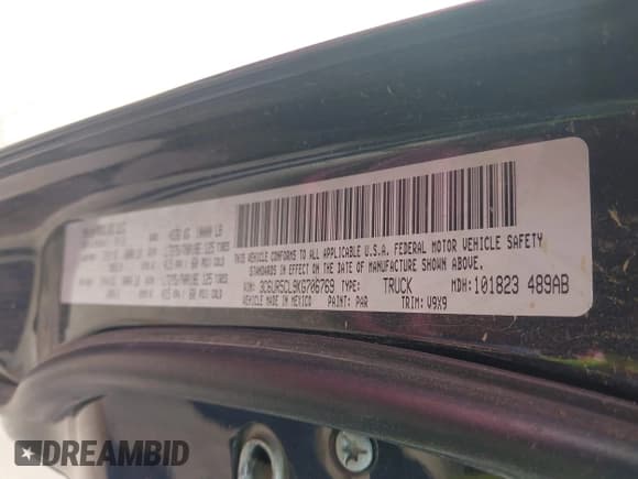 ✅ 2019 Ram 2500 Tradesman • VIN: 3C6UR5CL9KG706769 • Lot: 42161499. Listed on IAAI with 100,434 mi. Free auction sales archive from the USA and detailed vehicle history report at DreamBid. Image 9.