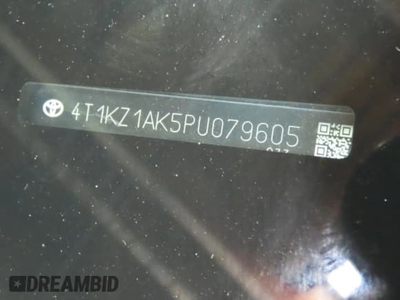 ✅ 2023 Toyota Camry TRD • VIN: 4T1KZ1AK5PU079605 • Лот: 84040185. Опубликован ранее на Copart с пробегом 23 313 миль. Бесплатный доступ к архиву аукционных продаж из США и подробный отчёт об истории автомобиля на DreamBid. Изображение 10.