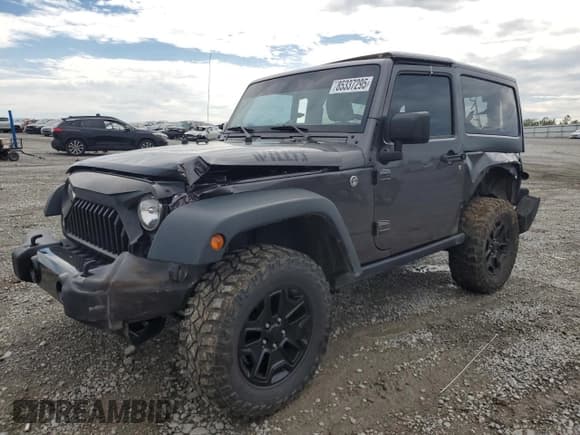 ✅ 2016 Jeep Wrangler Willys Wheeler • VIN: 1C4AJWAG1GL242711 • Lot: 85337295. Listed on Copart with 122,389 mi. Free auction sales archive from the USA and detailed vehicle history report at DreamBid. Image 1.