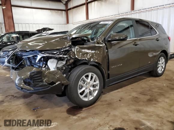 ✅ 2024 Chevrolet Equinox LT • VIN: 3GNAXKEGXRL188115 • Lot: 69852945. Listed on Copart with 26,235 mi. Free auction sales archive from the USA and detailed vehicle history report at DreamBid. Image 1.