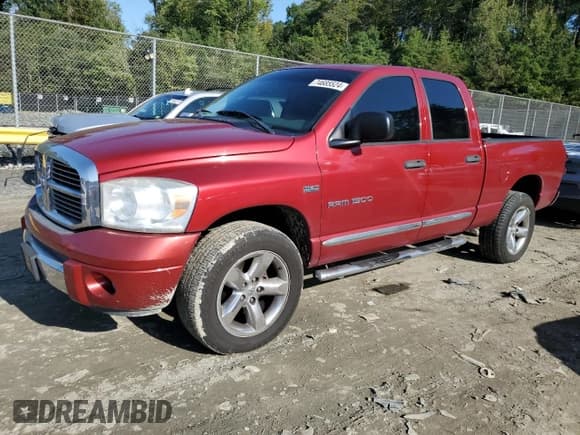 ✅ 2007 Dodge 1500 SLT • VIN: 1D7HU18207S206491 • Лот: 74685524. Опубликован ранее на Copart с пробегом 120 018 миль. Бесплатный доступ к архиву аукционных продаж из США и подробный отчёт об истории автомобиля на DreamBid. Изображение 1.