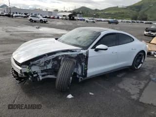 ✅ 2021 Porsche Taycan 4S • VIN: WP0AB2Y14MSA42272 • Lot: 38038033. Listed on Copart with 8,041 mi. Free auction sales archive from the USA and detailed vehicle history report at DreamBid. Image 1.