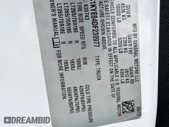 ✅ 2013 Chevrolet Silverado 2500HD LTZ • VIN: 1GC1KYE84DF230977 • Лот: 93779955. Опубликован ранее на Copart с пробегом 180 953 миль. Бесплатный доступ к архиву аукционных продаж из США и подробный отчёт об истории автомобиля на DreamBid. Изображение 10.