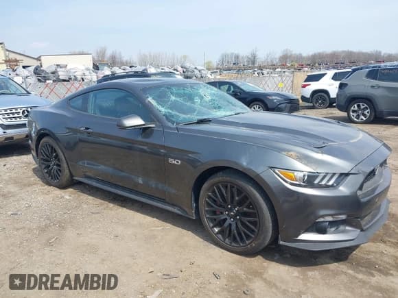 ✅ 2017 Ford Mustang GT • VIN: 1FA6P8CFXH5271477 • Lot: 42005940. Listed on IAAI with 39,261 mi. Free auction sales archive from the USA and detailed vehicle history report at DreamBid. Image 1.