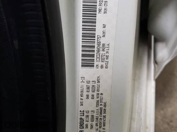 ✅ 2013 Dodge Avenger SE • VIN: 1C3CDZAB0DN687757 • Лот: 76618184. Опубликован ранее на Copart с пробегом 157 148 миль. Бесплатный доступ к архиву аукционных продаж из США и подробный отчёт об истории автомобиля на DreamBid. Изображение 13.