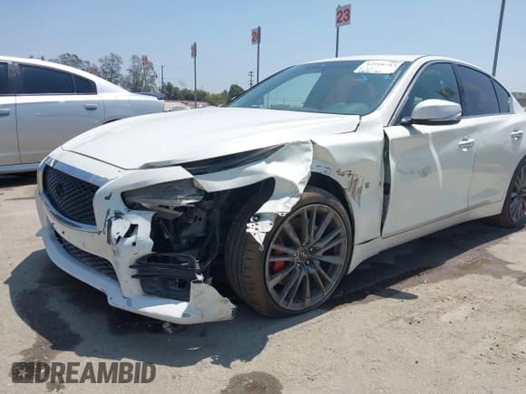 ✅ 2017 Infiniti Q50 Red Sport 400 • VIN: JN1FV7AP7HM851011 • Lot: 42518743. Listed on IAAI with Not provided. Free auction sales archive from the USA and detailed vehicle history report at DreamBid. Image 6.