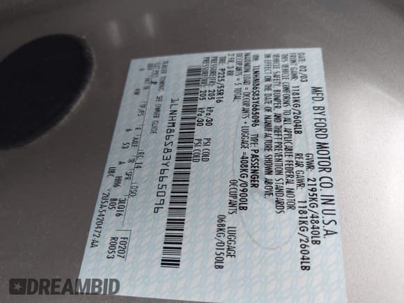 ✅ 2003 Lincoln LS • VIN: 1LNHM86S83Y665096 • Лот: 42511745. Опубликован ранее на IAAI с пробегом 92 338 миль. Бесплатный доступ к архиву аукционных продаж из США и подробный отчёт об истории автомобиля на DreamBid. Изображение 9.