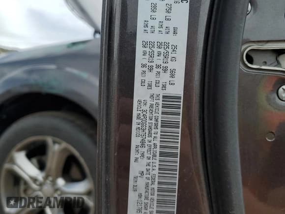 ✅ 2017 Dodge Journey Crossroad Plus • VIN: 3C4PDDGG3HT574846 • Lot: 82336775. Listed on Copart with 92,410 mi. Free auction sales archive from the USA and detailed vehicle history report at DreamBid. Image 13.