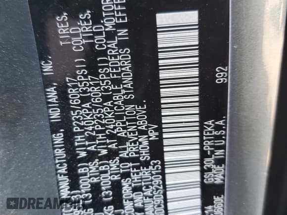 ✅ 2013 Toyota Sienna LE • VIN: 5TDKK3DC9DS290153 • Lot: 90681065. Listed on Copart with 63,648 mi. Free auction sales archive from the USA and detailed vehicle history report at DreamBid. Image 13.