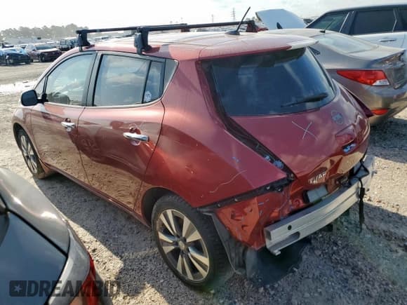 ✅ 2015 Nissan LEAF SV • VIN: 1N4AZ0CP3FC314693 • Lot: 69100075. Listed on Copart with 58,528 mi. Free auction sales archive from the USA and detailed vehicle history report at DreamBid. Image 2.