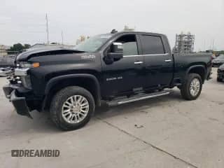 2022 Chevrolet Silverado 2500HD High Country с VIN 1GC4YREY3NF104709, выставлен на аукционе Copart как лот 65884885 с пробегом 121 818 миль миль и Списание • Salvage title. История ставок и продаж доступна на DreamBid. Изображение 1.