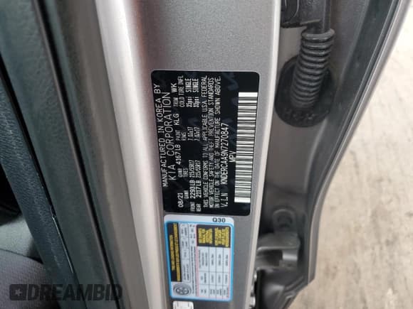 ✅ 2022 Kia Seltos EX • VIN: KNDERCAA9N7270847 • Lot: 91130825. Wystawiony na Copart z przebiegiem 55 765 mil. Bezpłatny archiwum sprzedaży aukcyjnych z USA i szczegółowy raport historii pojazdu na DreamBid. Zdjęcie 13.