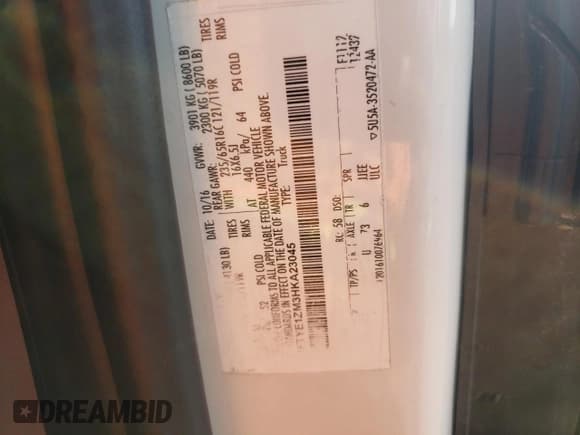 ✅ 2017 Ford Transit • VIN: 1FTYE1ZM3HKA23045 • Лот: 60778705. Опубликован ранее на Copart с пробегом 67 108 миль. Бесплатный доступ к архиву аукционных продаж из США и подробный отчёт об истории автомобиля на DreamBid. Изображение 13.