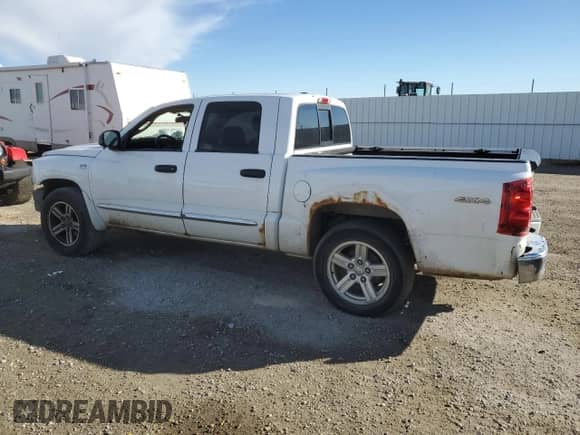 2010 Dodge Dakota Laramie z VIN 1D7CW5GP3AS140020, wystawiony jako Copart lot #76813194 z przebiegiem Nie podano mil oraz Szkoda całkowita • Salvage title. Historia ofert i sprzedaży dostępna na DreamBid. Obrazek 2.