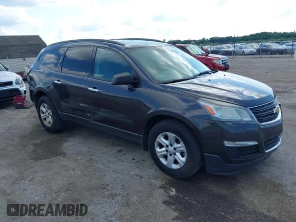 ✅ 2013 Chevrolet Traverse LS • VIN: 1GNKVFKD9DJ153979 • Lot: 42911793. Listed on IAAI with 192,532 mi. Free auction sales archive from the USA and detailed vehicle history report at DreamBid. Image 1.