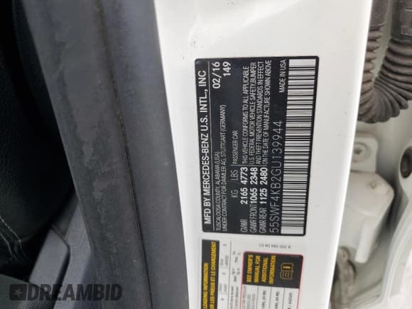 ✅ 2016 Mercedes-Benz C 300 Luxury • VIN: 55SWF4KB2GU139944 • Лот: 68169405. Опубликован ранее на Copart с пробегом 112 931 миль. Бесплатный доступ к архиву аукционных продаж из США и подробный отчёт об истории автомобиля на DreamBid. Изображение 12.