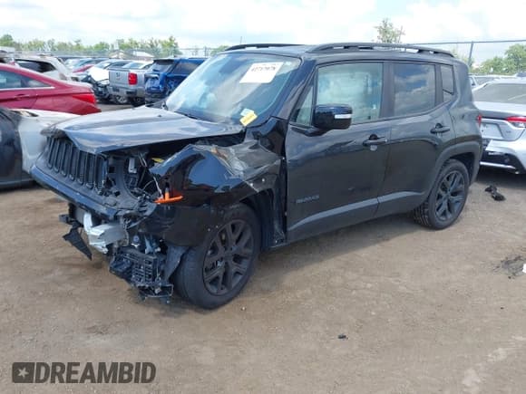 ✅ 2017 Jeep Renegade Latitude • VIN: ZACCJABB6HPG67093 • Lot: 42717078. Listed on IAAI with 107,655 mi. Free auction sales archive from the USA and detailed vehicle history report at DreamBid. Image 2.