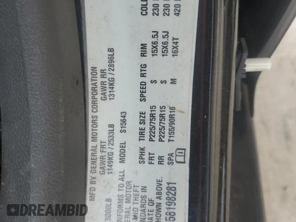 ✅ 2005 Chevrolet Colorado 1SC LS Z85 • VIN: 1GCCS136458198281 • Lot: 87018725. Wystawiony na Copart z przebiegiem 172 055 mil. Bezpłatny archiwum sprzedaży aukcyjnych z USA i szczegółowy raport historii pojazdu na DreamBid. Zdjęcie 13.