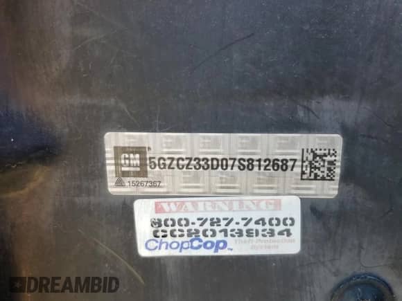 2007 Saturn VUE I4 z VIN 5GZCZ33D07S812687, wystawiony jako Copart lot #84936184 z przebiegiem 167 665 mil mil oraz Szkoda całkowita • Salvage title. Historia ofert i sprzedaży dostępna na DreamBid. Obrazek 13.