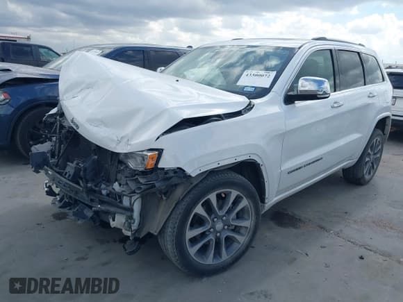 ✅ 2017 Jeep Grand Cherokee Overland • VIN: 1C4RJFCG2HC942478 • Lot: 43300072. Listed on IAAI with Not provided. Free auction sales archive from the USA and detailed vehicle history report at DreamBid. Image 2.
