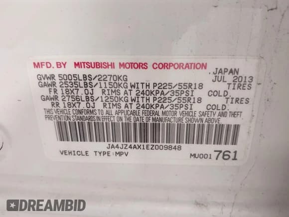 ✅ 2014 Mitsubishi Outlander GT • VIN: JA4JZ4AX1EZ009848 • Lot: 42986677. Wystawiony na IAAI z przebiegiem 146 848 mil. Bezpłatny archiwum sprzedaży aukcyjnych z USA i szczegółowy raport historii pojazdu na DreamBid. Zdjęcie 9.