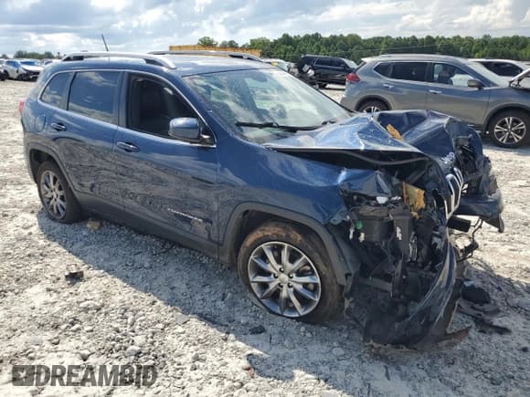 ✅ 2018 Jeep Cherokee Limited • VIN: 1C4PJLDB0JD563231 • Lot: 66444605. Listed on Copart with 50,990 mi. Free auction sales archive from the USA and detailed vehicle history report at DreamBid. Image 4.
