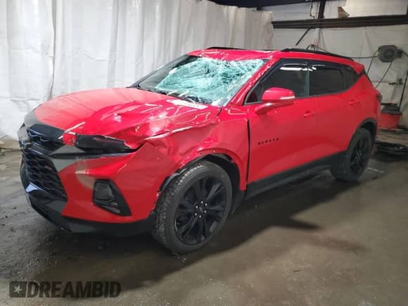 2020 Chevrolet Blazer RS z VIN 3GNKBKRS0LS548135, wystawiony jako Copart lot #72554354 z przebiegiem 35 987 mil mil oraz Szkoda całkowita • Salvage title. Historia ofert i sprzedaży dostępna na DreamBid. Obrazek 1.