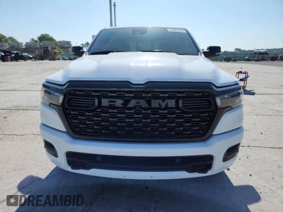 2025 Ram 1500 Big Horn with VIN 1C6SRFFPXSN607297, listed as a Copart auction lot 62687315 with 8,088 mi miles and Salvage title. Bid and sale history available at DreamBid. Image 5.