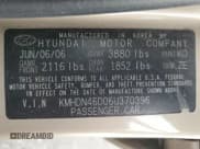 ✅ 2006 Hyundai Elantra GLS • VIN: KMHDN46D06U370396 • Lot: 62911555. Wystawiony na Copart z przebiegiem 46 331 mil. Bezpłatny archiwum sprzedaży aukcyjnych z USA i szczegółowy raport historii pojazdu na DreamBid. Zdjęcie 12.
