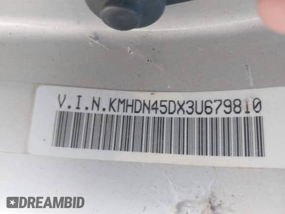 2003 Hyundai Elantra GLS с VIN KMHDN45DX3U679810, выставлен на аукционе IAAI как лот 43577980 с пробегом 273 695 миль миль и . История ставок и продаж доступна на DreamBid. Изображение 9.