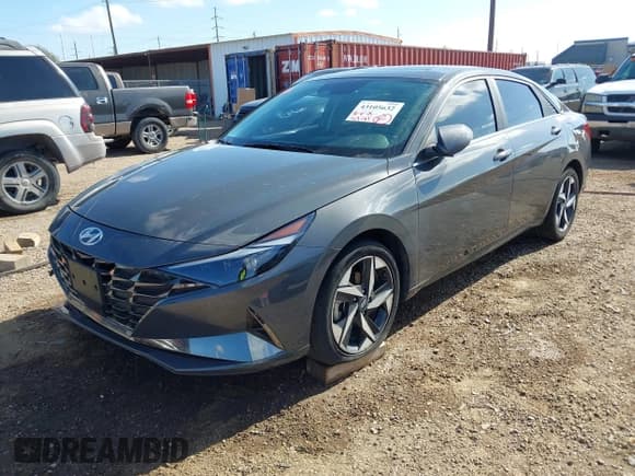 ✅ 2023 Hyundai Elantra Limited • VIN: KMHLP4AG1PU573807 • Lot: 43105632. Listed on IAAI with 39,781 mi. Free auction sales archive from the USA and detailed vehicle history report at DreamBid. Image 2.