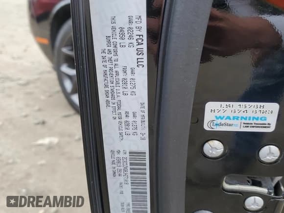 ✅ 2018 Dodge Challenger SXT Plus • VIN: 2C3CDZAG8JH271018 • Lot: 75694713. Wystawiony na Copart z przebiegiem 33 981 mil. Bezpłatny archiwum sprzedaży aukcyjnych z USA i szczegółowy raport historii pojazdu na DreamBid. Zdjęcie 12.