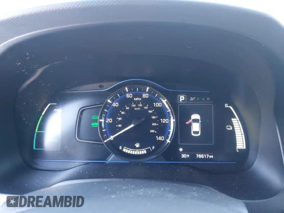 ✅ 2017 Hyundai Ioniq Blue • VIN: KMHC65LC4HU058045 • Lot: 41343454. Wystawiony na IAAI z przebiegiem 78 617 mil. Bezpłatny archiwum sprzedaży aukcyjnych z USA i szczegółowy raport historii pojazdu na DreamBid. Zdjęcie 7.