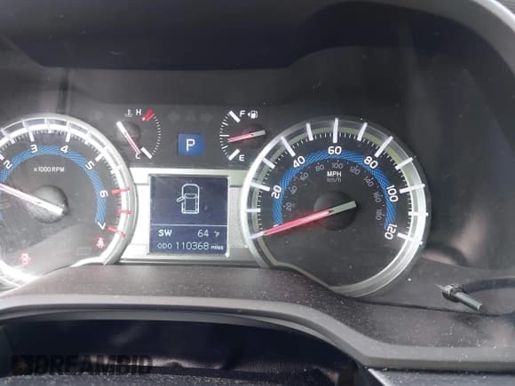 ✅ 2019 Toyota 4Runner SR5 • VIN: JTEBU5JR2K5651204 • Lot: 40534312. Listed on IAAI with 110,368 mi. Free auction sales archive from the USA and detailed vehicle history report at DreamBid. Image 15.