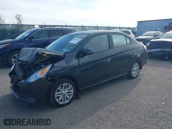 ✅ 2024 Mitsubishi Mirage SE • VIN: ML32FVFJXRHF02460 • Lot: 42224001. Listed on IAAI with 8,413 mi. Free auction sales archive from the USA and detailed vehicle history report at DreamBid. Image 2.