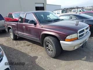 2004 Dodge Dakota SLT with VIN 1D7GL42K14S565403, listed as a IAAI auction lot 41439288 with 235,421 mi miles and . Bid and sale history available at DreamBid. Image 1.