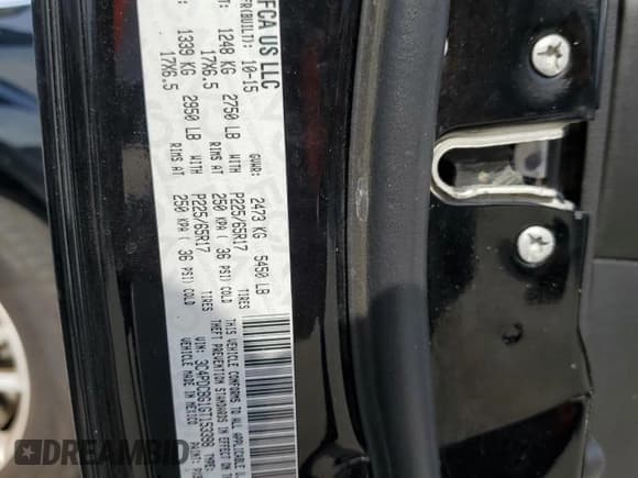 ✅ 2016 Dodge Journey SXT • VIN: 3C4PDCBG1GT153398 • Lot: 87034055. Listed on Copart with 142,414 mi. Free auction sales archive from the USA and detailed vehicle history report at DreamBid. Image 13.