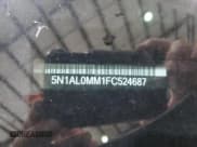 ✅ 2015 Infiniti QX60 • VIN: 5N1AL0MM1FC524687 • Lot: 57157725. Listed on Copart with 137,254 mi. Free auction sales archive from the USA and detailed vehicle history report at DreamBid. Image 13.