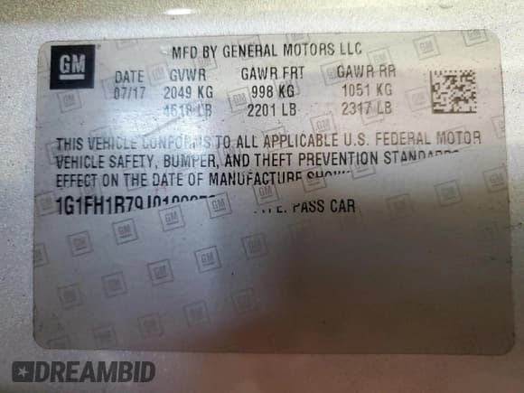 ✅ 2018 Chevrolet Camaro 2SS • VIN: 1G1FH1R79J0109253 • Лот: 80255245. Опубликован ранее на Copart с пробегом 99 923 миль. Бесплатный доступ к архиву аукционных продаж из США и подробный отчёт об истории автомобиля на DreamBid. Изображение 12.