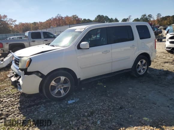 ✅ 2014 Honda Pilot EX-L • VIN: 5FNYF4H52EB020266 • Lot: 91127645. Listed on Copart with 145,906 mi. Free auction sales archive from the USA and detailed vehicle history report at DreamBid. Image 1.