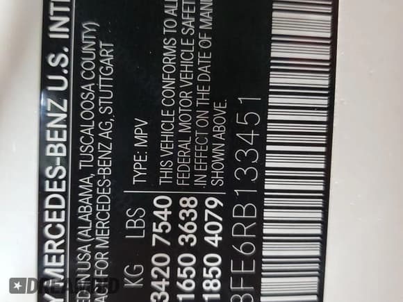 ✅ 2024 Mercedes-Benz GLS 580 • VIN: 4JGFF8FE6RB133451 • Лот: 53698435. Опубликован ранее на Copart с пробегом 6 517 миль. Бесплатный доступ к архиву аукционных продаж из США и подробный отчёт об истории автомобиля на DreamBid. Изображение 14.