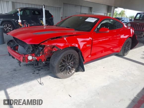 ✅ 2015 Ford Mustang GT • VIN: 1FA6P8CF9F5423665 • Lot: 43110117. Listed on IAAI with 83,501 mi. Free auction sales archive from the USA and detailed vehicle history report at DreamBid. Image 2.