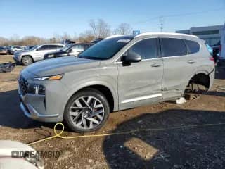 2021 Hyundai Santa Fe Calligraphy with VIN 5NMS5DAL2MH356272, listed as a Copart auction lot 49246385 with 33,528 mi miles and Salvage title. Bid and sale history available at DreamBid. Image 1.