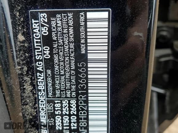 ✅ 2023 Mercedes-Benz C 43 AMG • VIN: W1KAF8HB2PR136665 • Lot: 66320995. Wystawiony na Copart z przebiegiem 21 970 mil. Bezpłatny archiwum sprzedaży aukcyjnych z USA i szczegółowy raport historii pojazdu na DreamBid. Zdjęcie 12.