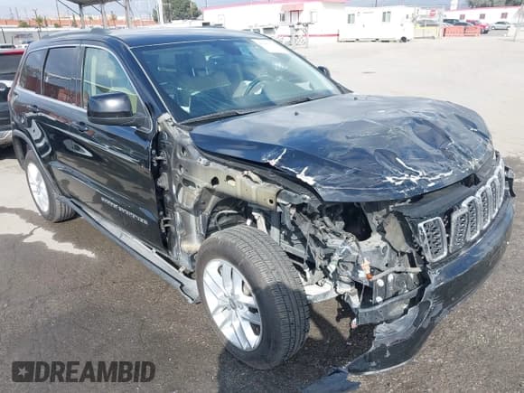 ✅ 2017 Jeep Grand Cherokee Laredo • VIN: 1C4RJEAG1HC780369 • Lot: 43441726. Listed on IAAI with 158,334 mi. Free auction sales archive from the USA and detailed vehicle history report at DreamBid. Image 1.