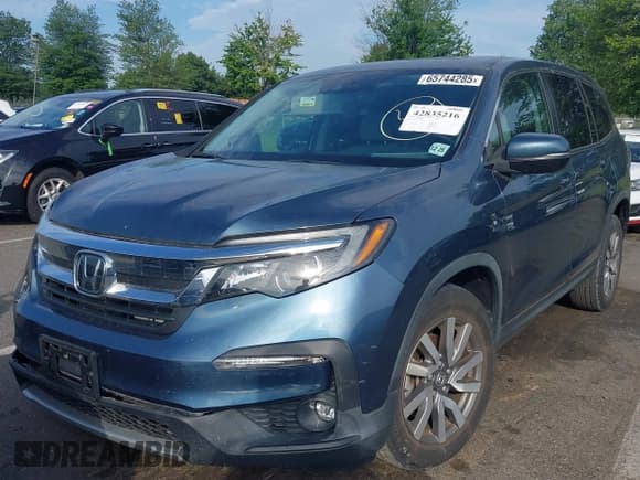 ✅ 2021 Honda Pilot EX-L • VIN: 5FNYF6H54MB031392 • Лот: 42835216. Опубликован ранее на IAAI с пробегом 48 278 миль. Бесплатный доступ к архиву аукционных продаж из США и подробный отчёт об истории автомобиля на DreamBid. Изображение 2.
