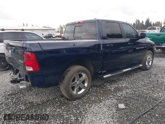 ✅ 2012 Ram 1500 Sport • VIN: 1C6RD7MT8CS317954 • Lot: 43476938. Listed on IAAI with 166,604 mi. Free auction sales archive from the USA and detailed vehicle history report at DreamBid. Image 4.