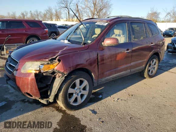 ✅ 2009 Hyundai Santa Fe Limited • VIN: 5NMSH13E89H240506 • Lot: 82908284. Listed on Copart with 233,185 mi. Free auction sales archive from the USA and detailed vehicle history report at DreamBid. Image 1.