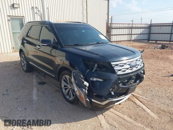 ✅ 2018 Ford Explorer Limited • VIN: 1FM5K8F89JGA28475 • Lot: 42958642. Listed on IAAI with 187,607 mi. Free auction sales archive from the USA and detailed vehicle history report at DreamBid. Image 1.